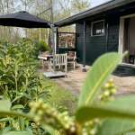 Terras gezein door de bosjes